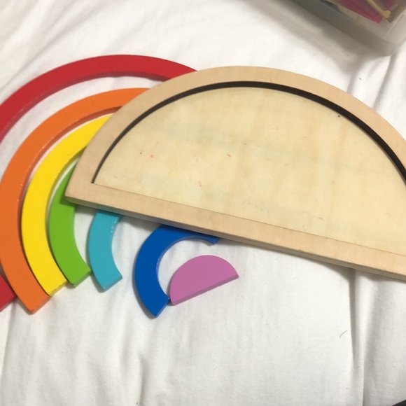 Wooden rainbow puzzle. 🌈 - Picture 3 of 3